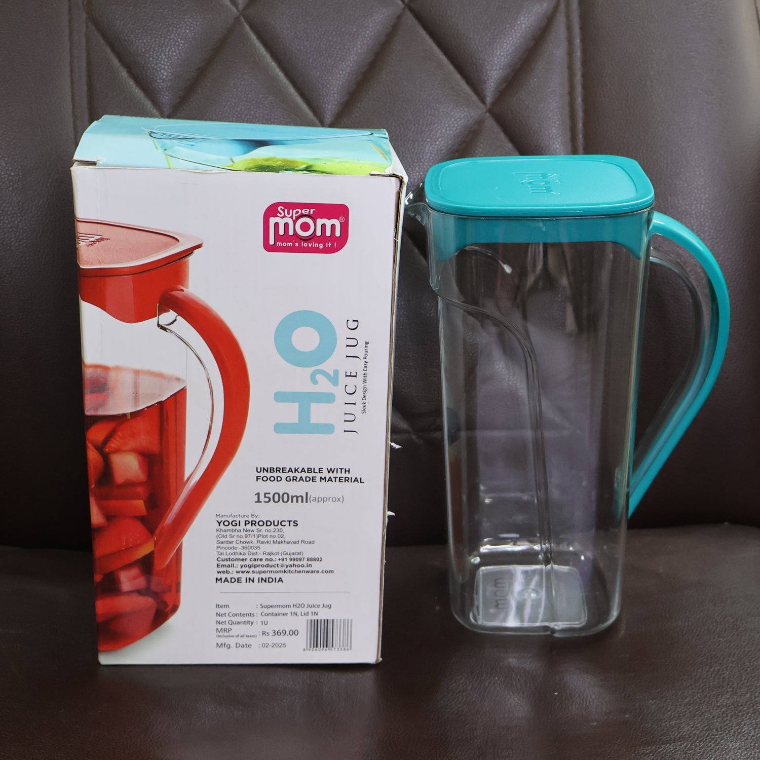 Supermom Plastic H2O Juice Jug 1500ml Supermom Plastic H2O Juice Jug 1500ml